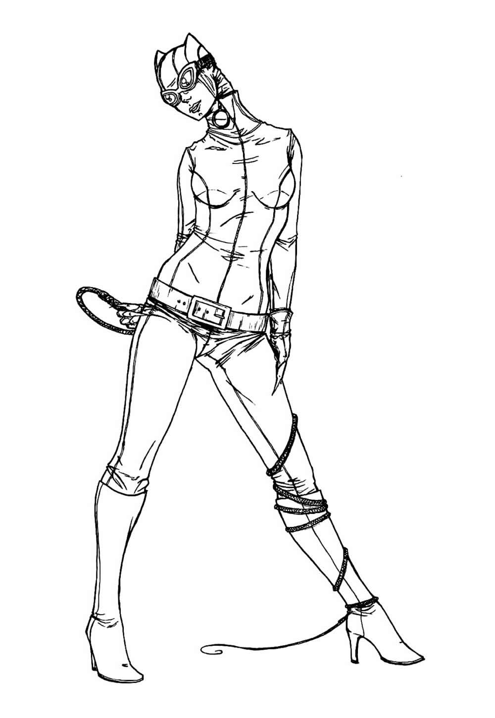 Desenho da Mulher-Gato