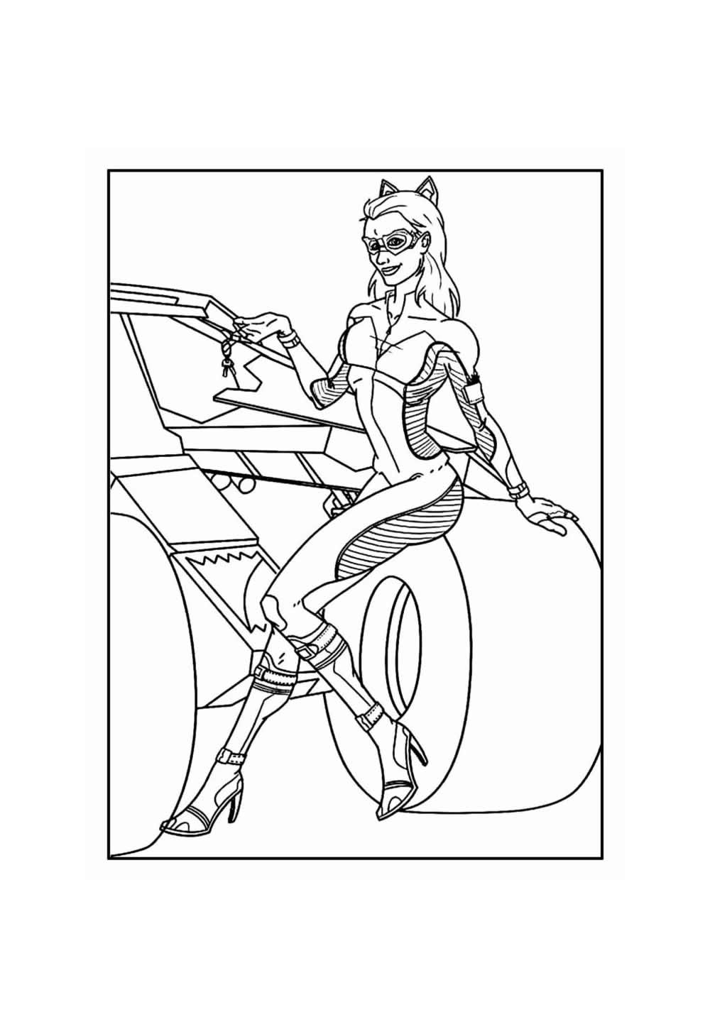 Mulher-Gato para colorir