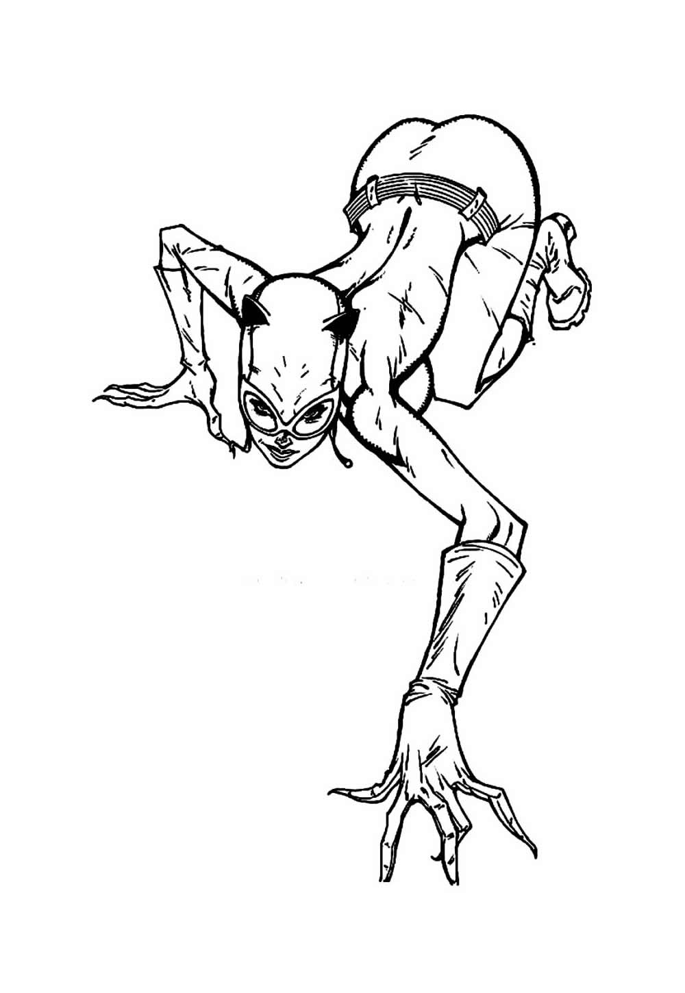 Mulher-Gato para pintar