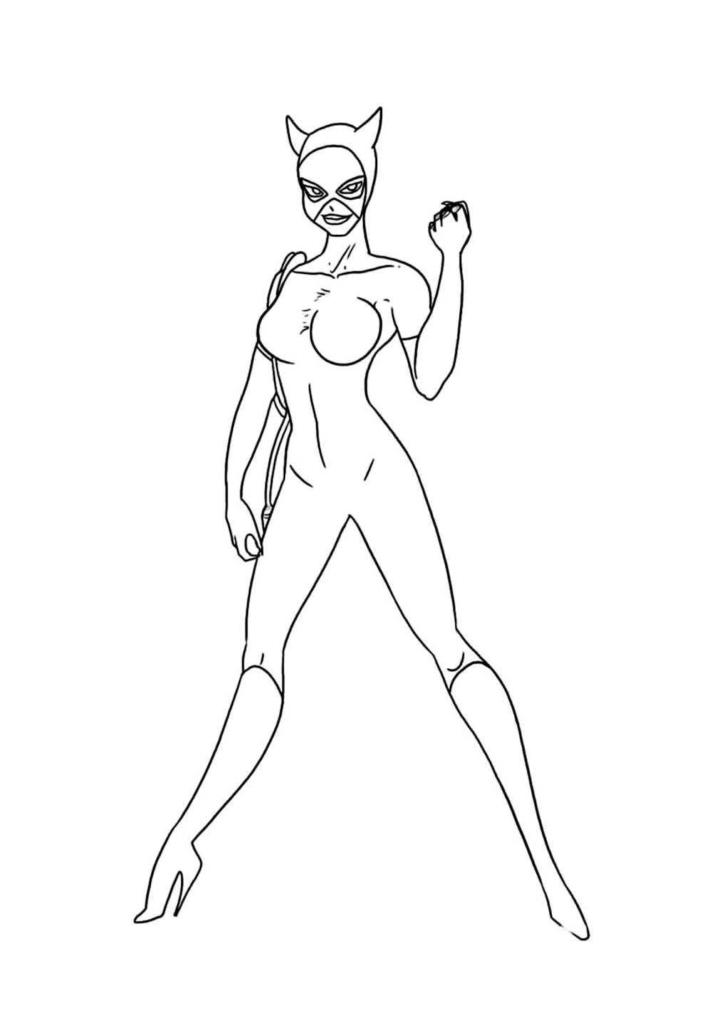 Desenho da Mulher-Gato