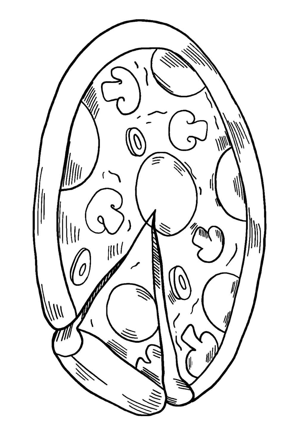 Imagem de Pizza para pintar