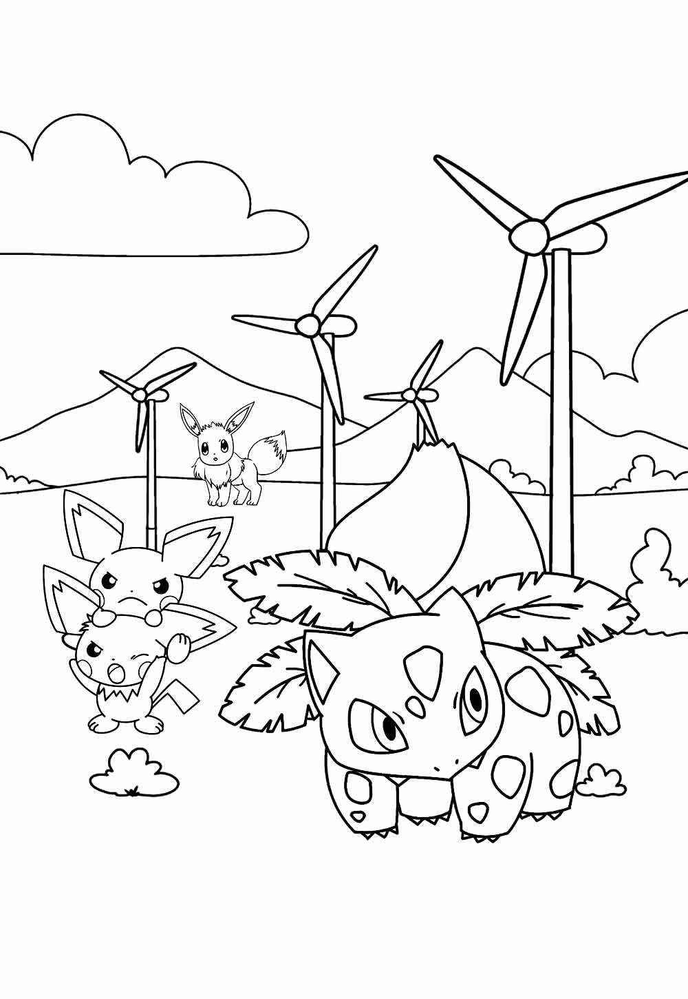 Desenhos Pokémons Pintar