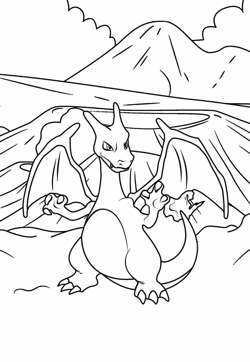 Desenho Charizard Colorir