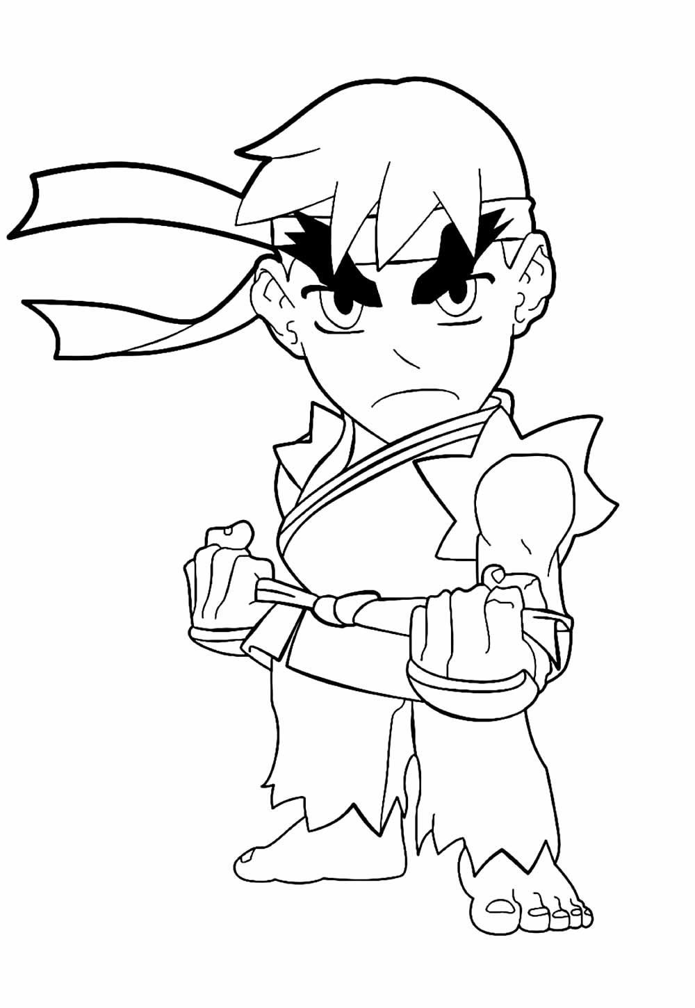 Desenho para colorir - Ryu