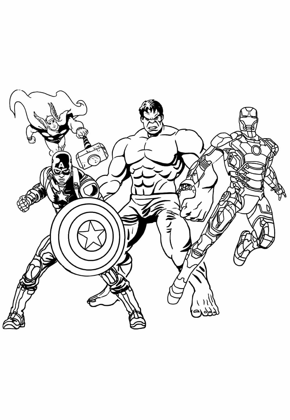 Desenho de Super-heróis