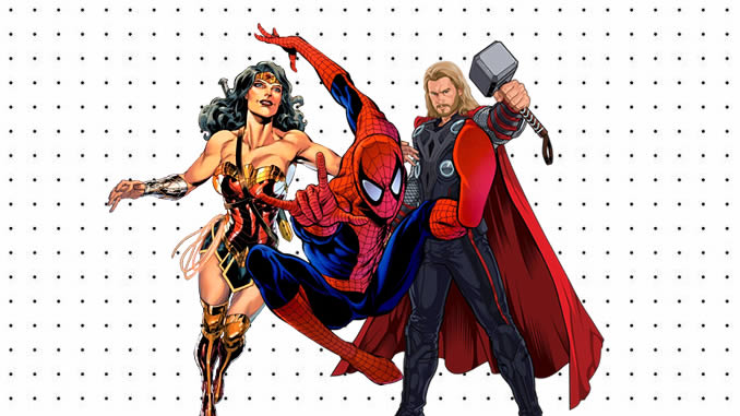 Desenhos de Super-heróis para pintar