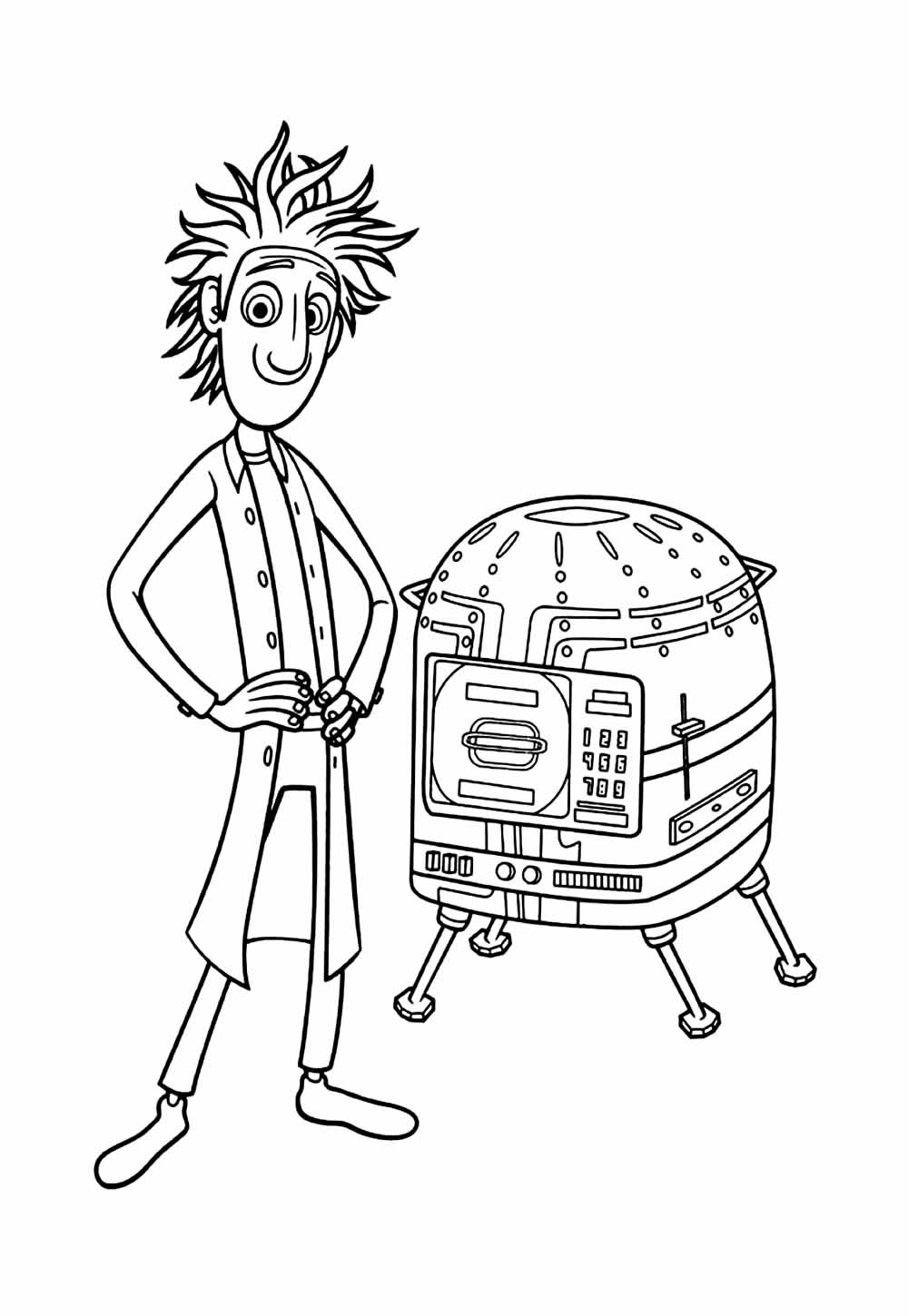 Desenho de Tá Chovendo Hambúrguer para colorir