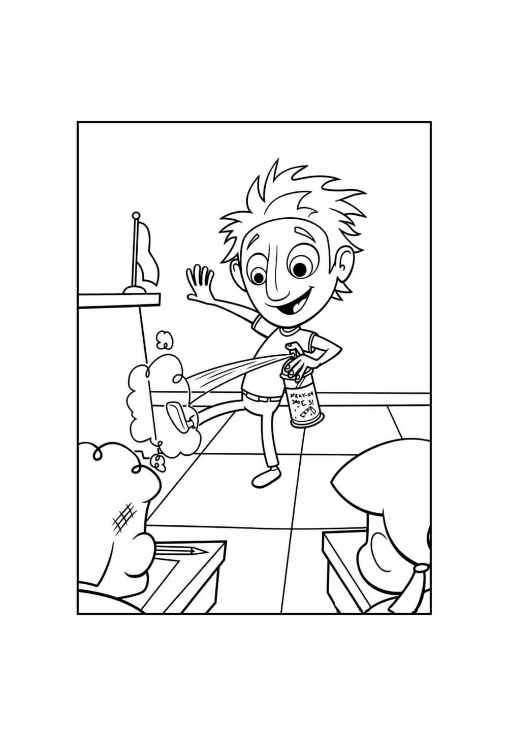 Desenho de Tá Chovendo Hambúrguer para colorir