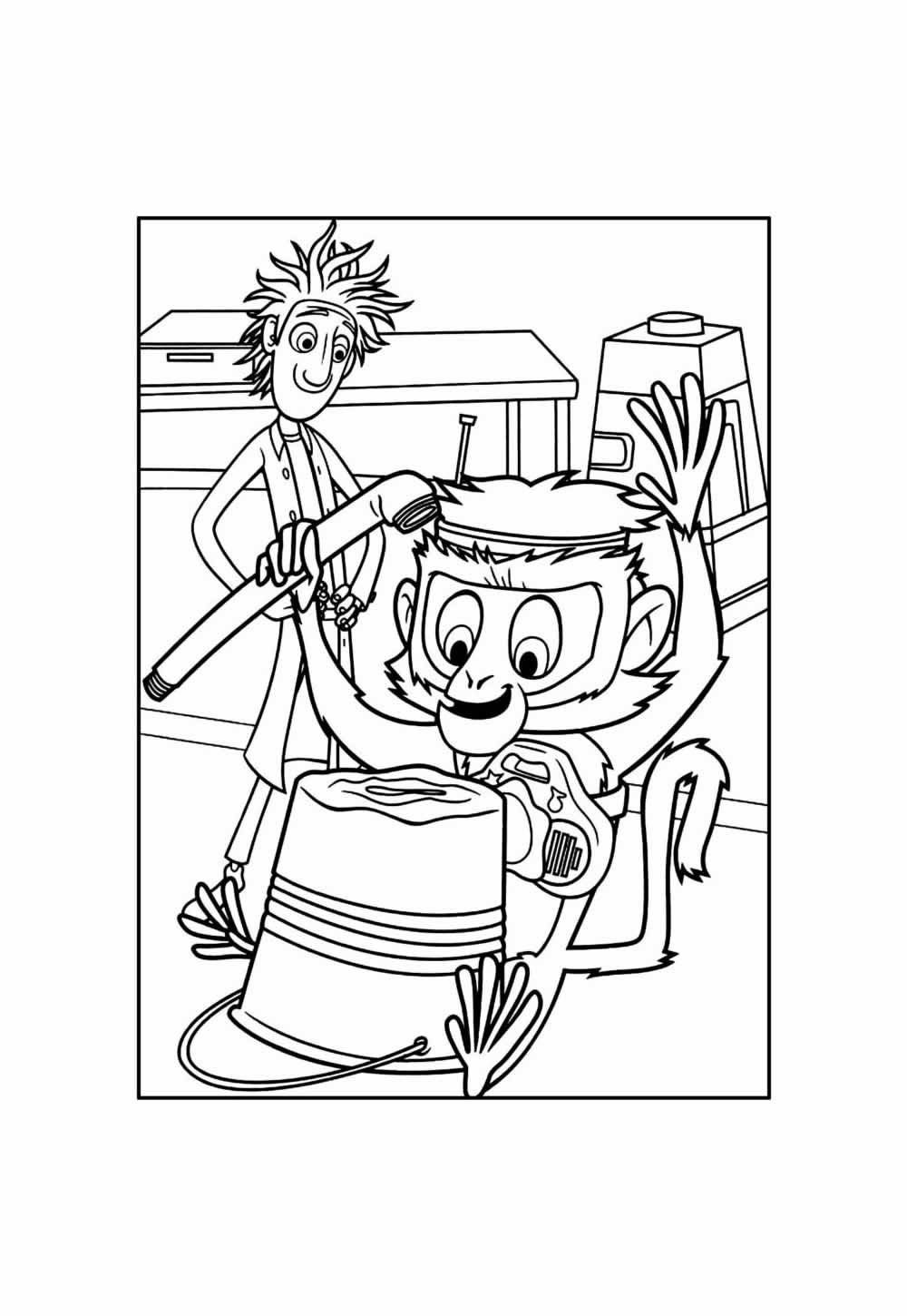 Desenho de Tá Chovendo Hambúrguer para colorir