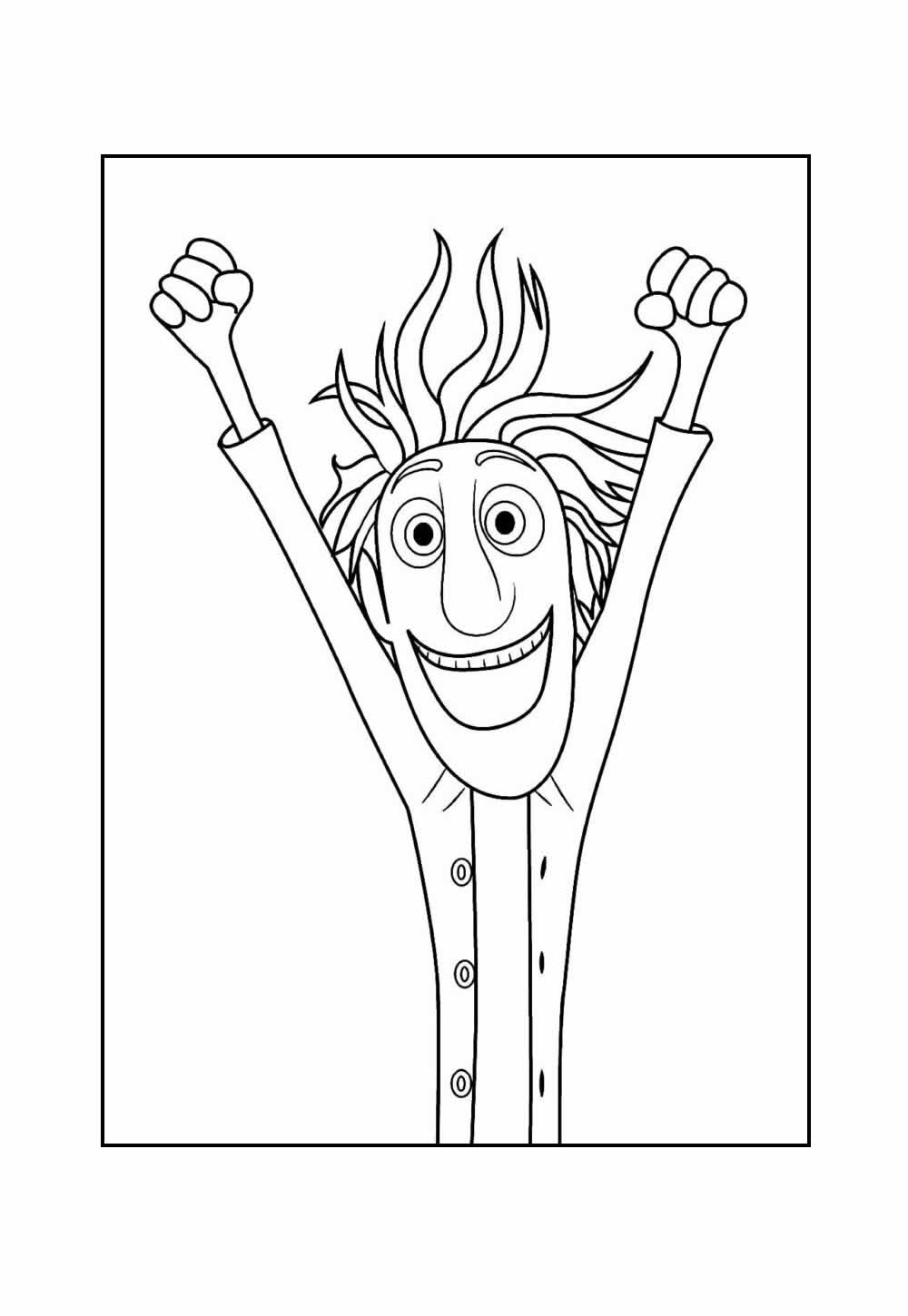 Desenho de Tá Chovendo Hambúrguer para pintar