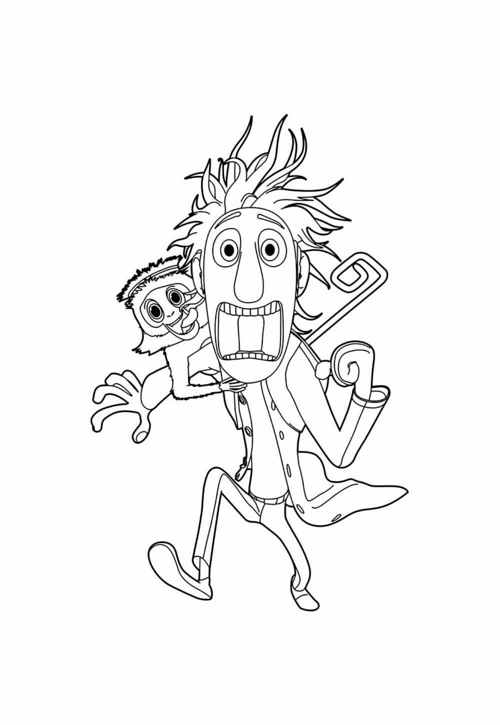 Desenho de Tá Chovendo Hambúrguer para pintar