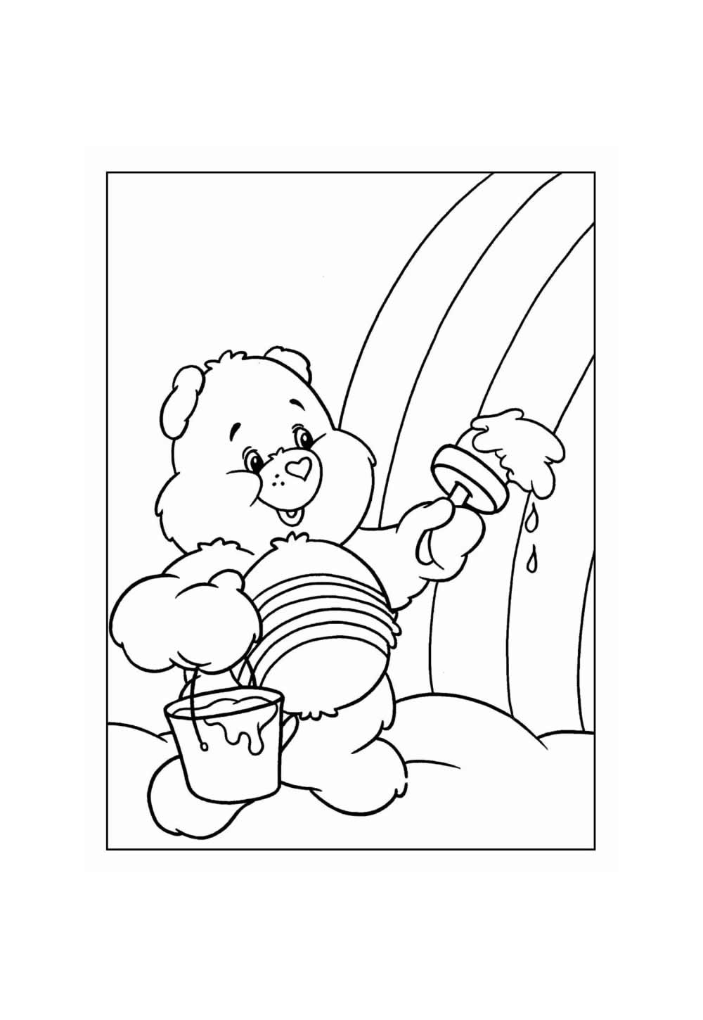Desenho de Ursinhos Carinhosos