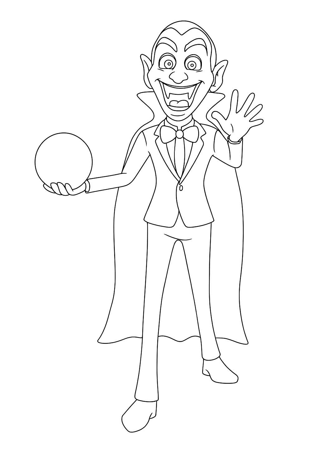 Desenho de Vampiro para colorir