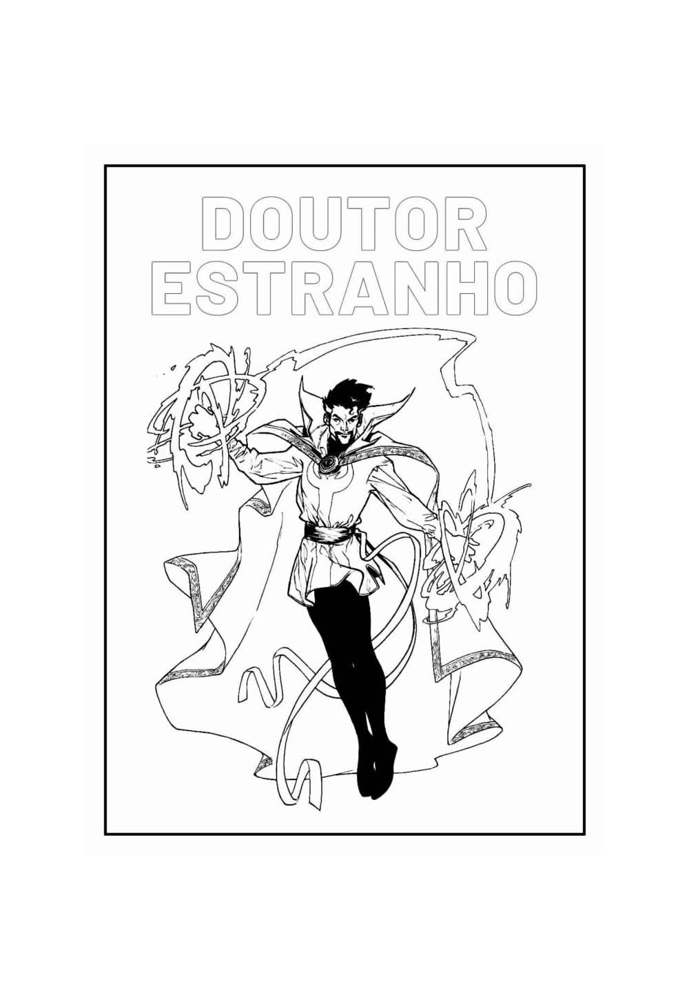 Doutor Estranho para colorir