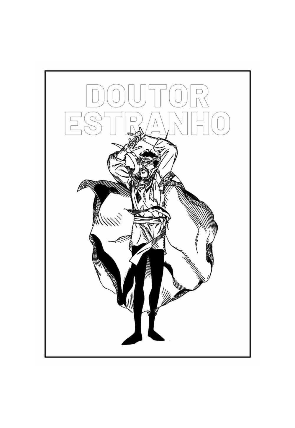 Desenho Educativo de Doutor Estranho