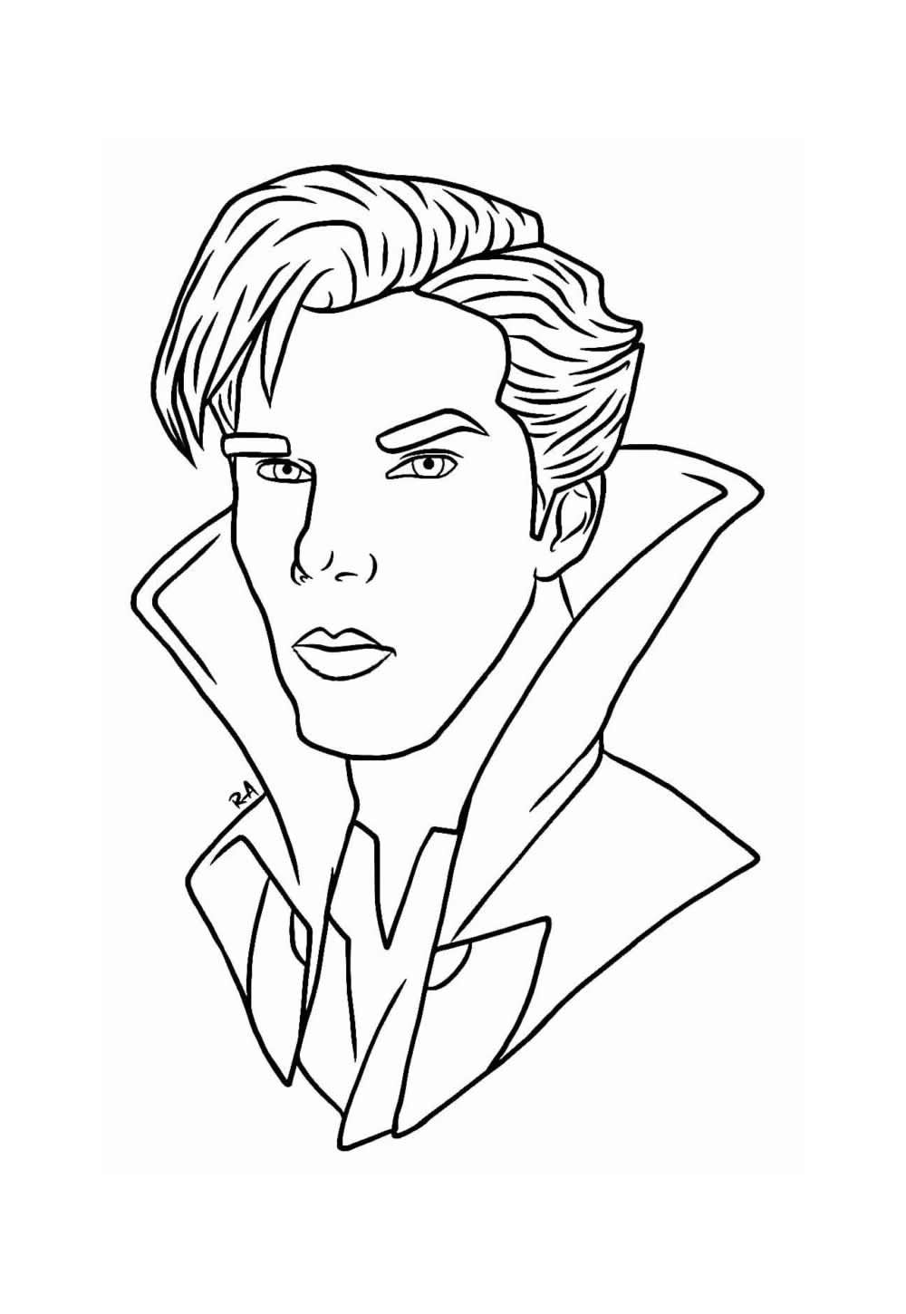 Desenho de Doutor Estranho para colorir