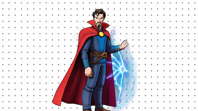 Desenhos de Doutor Estranho para colorir