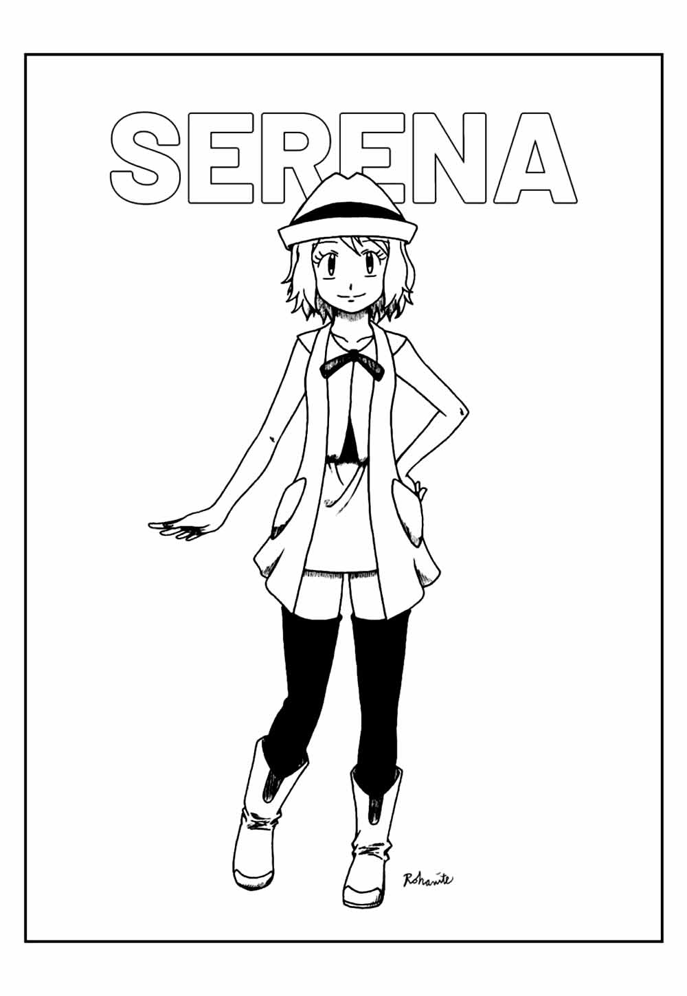 Desenho de Serena para colorir