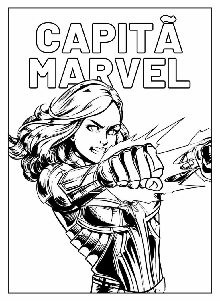 Desenhos Da Capit Marvel Para Colorir Bora Colorir