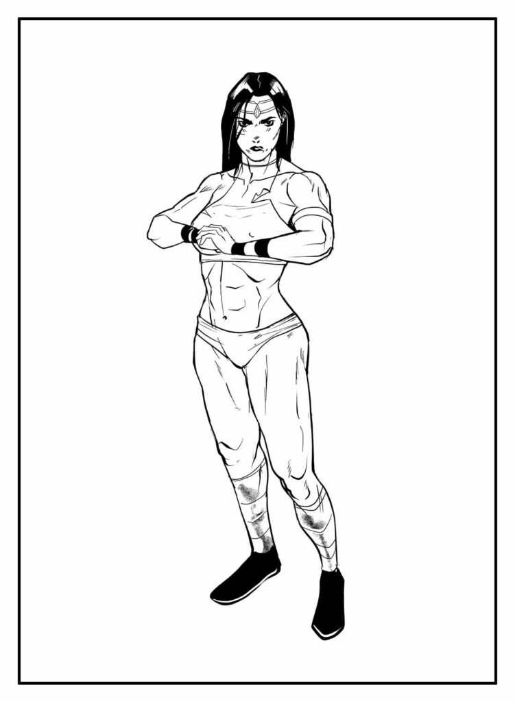 Mulher-Hulk - Desenho para colorir