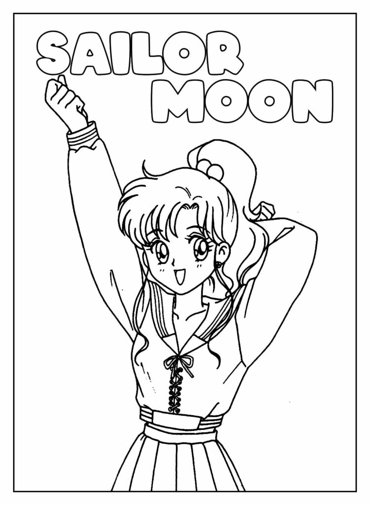 Sailor Moon para pintar e colorir