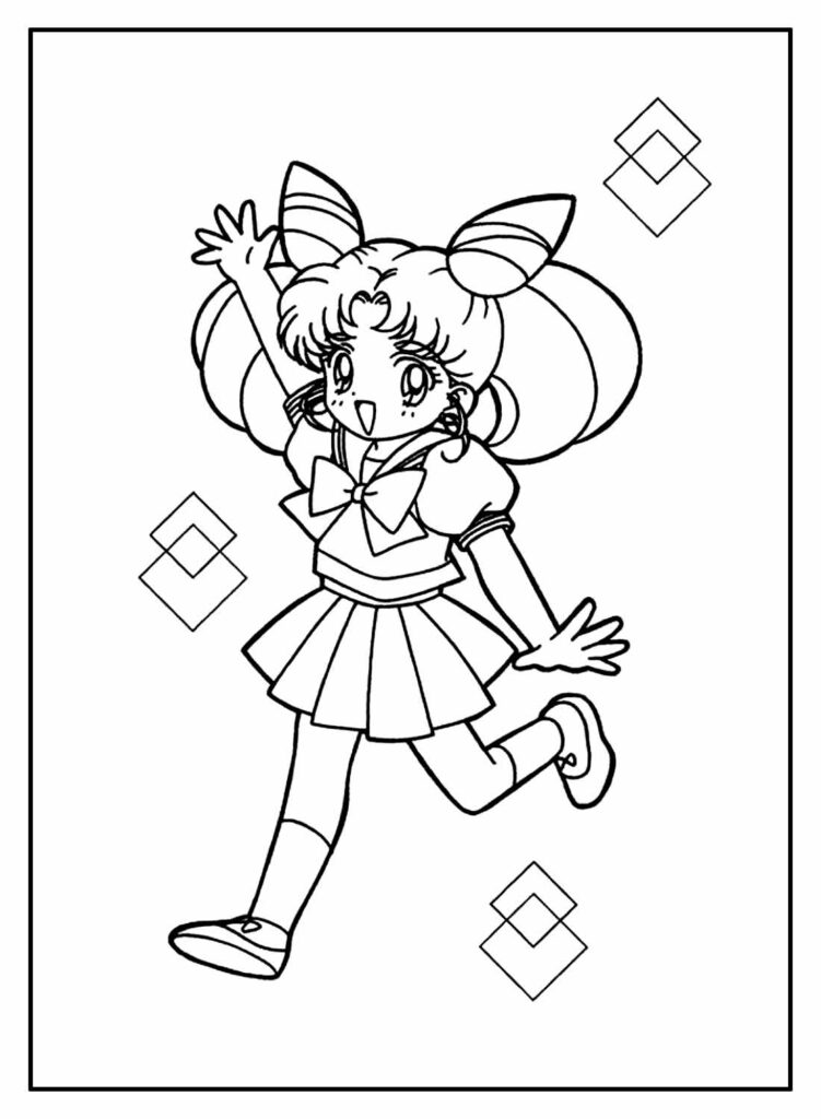 Imagem da Sailor Moon para colorir