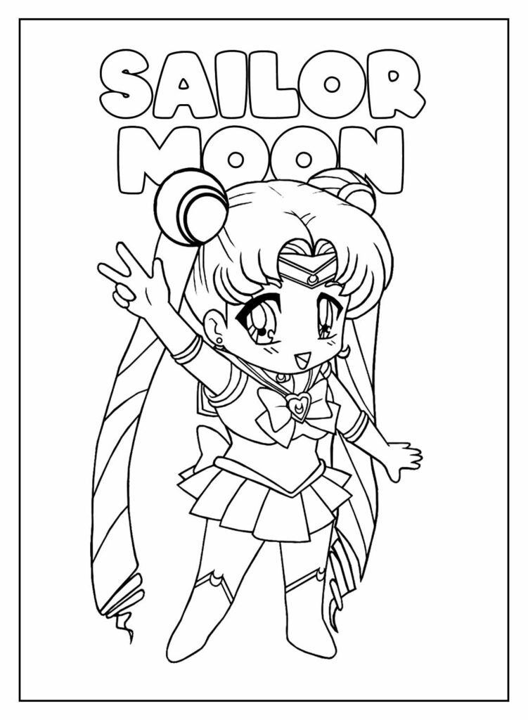 Desenho Kawaii Educativo - Sailor Moon