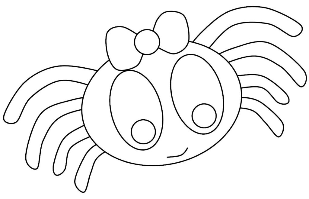 Desenho Fofo de Aranha