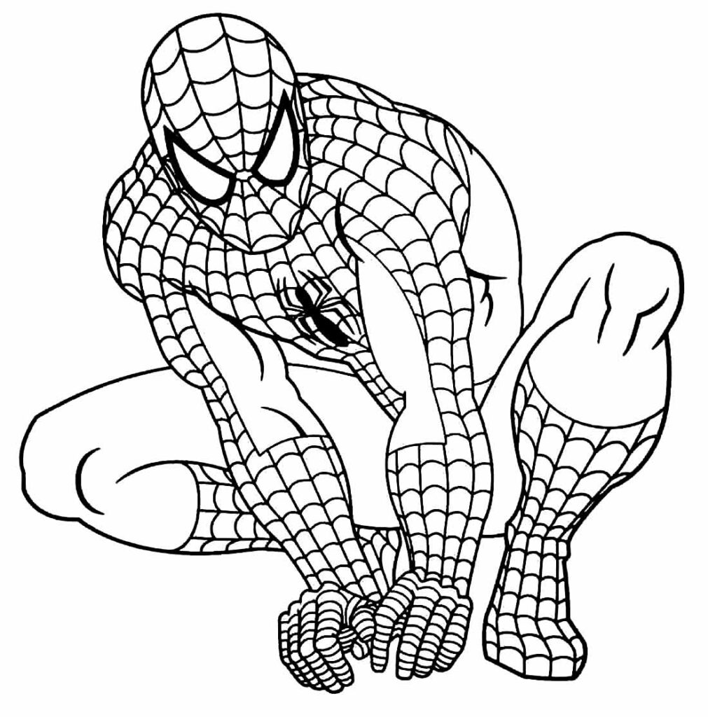Pintar desenho do Homem-Aranha