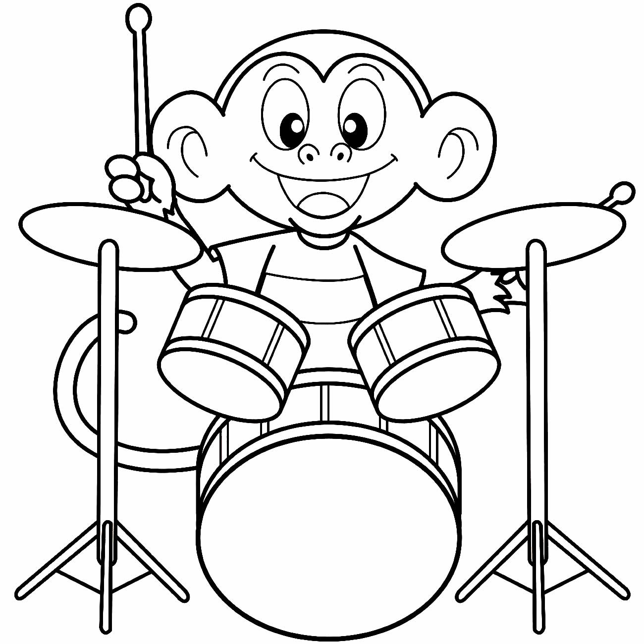 Desenhos De Bateria Para Colorir Bora Colorir