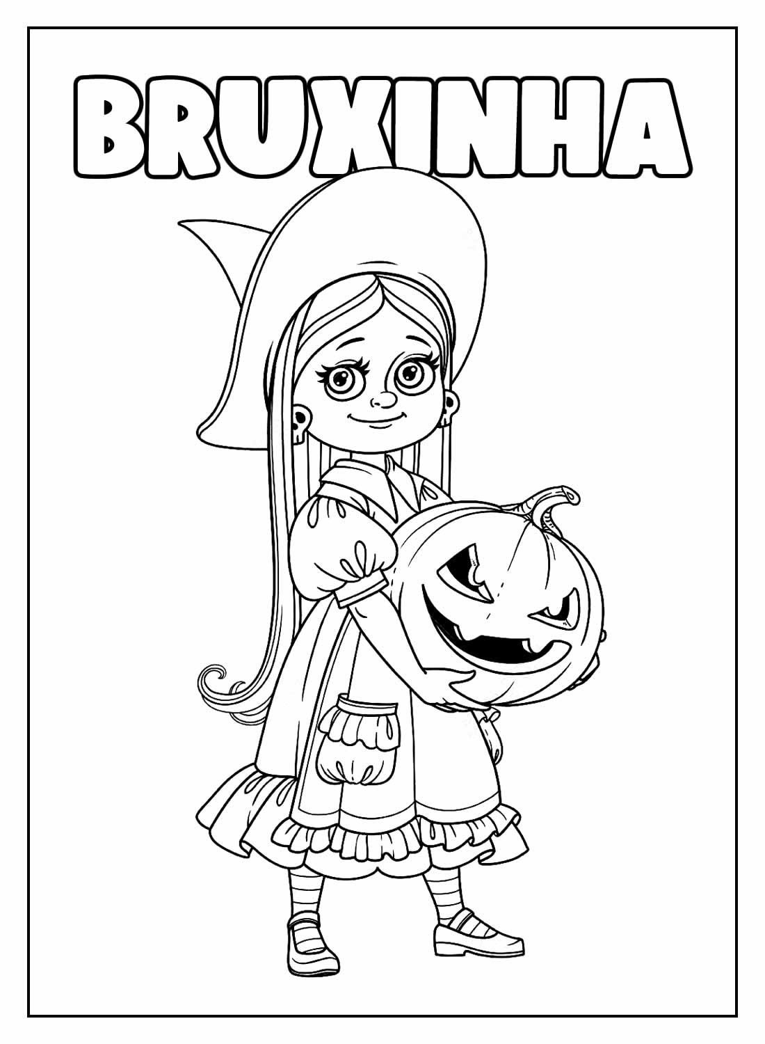 Desenhos De Bruxas Para Colorir Bora Colorir 5456