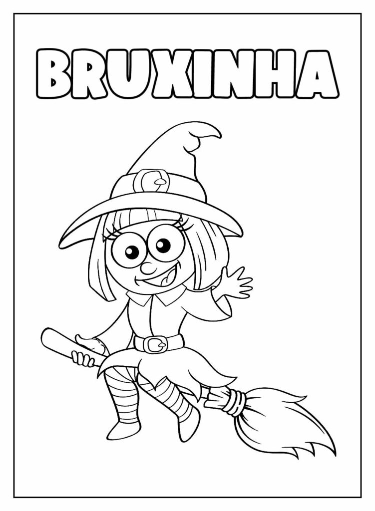 Desenhos de Bruxa para colorir