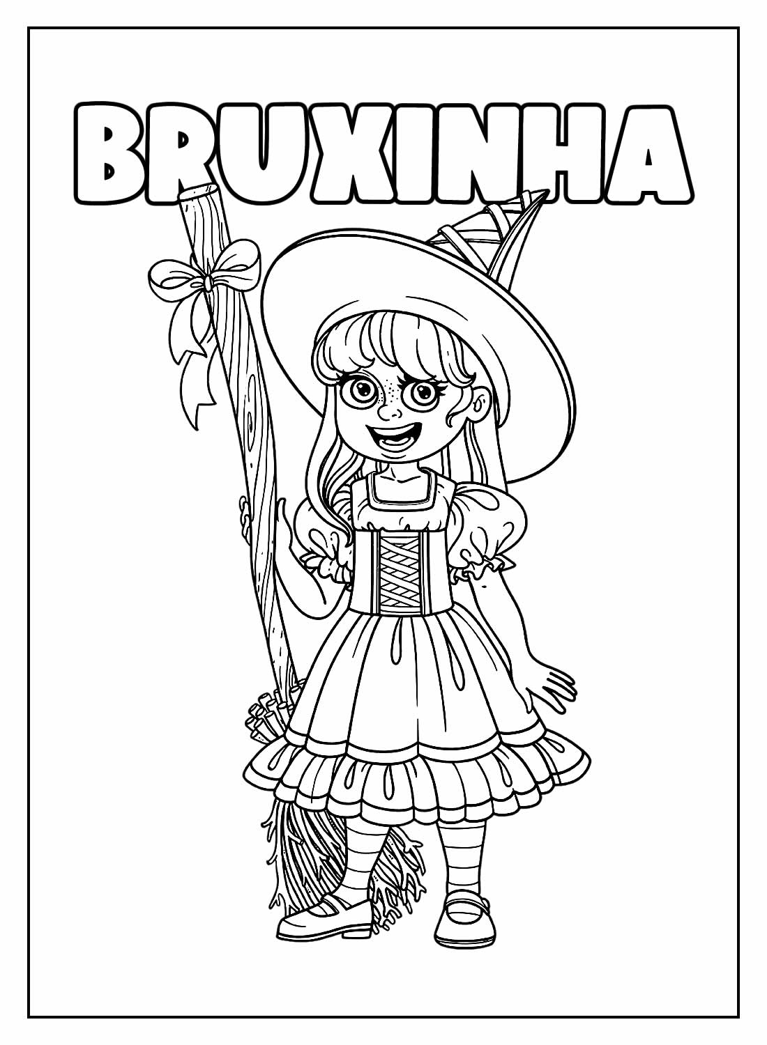 Desenhos De Bruxas Para Colorir Bora Colorir