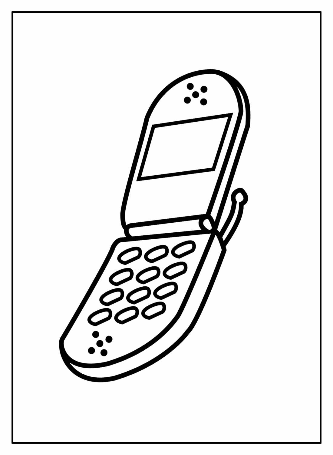 Desenhos de Celular para colorir - Bora Colorir