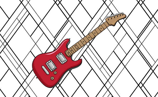 Desenhos de Guitarra para colorir
