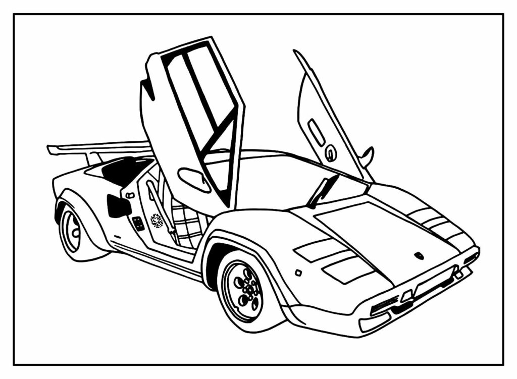Imagem de Lamborghini para colorir