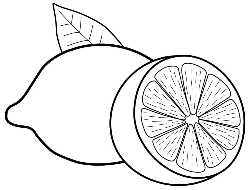 Desenhos de Limão para colorir