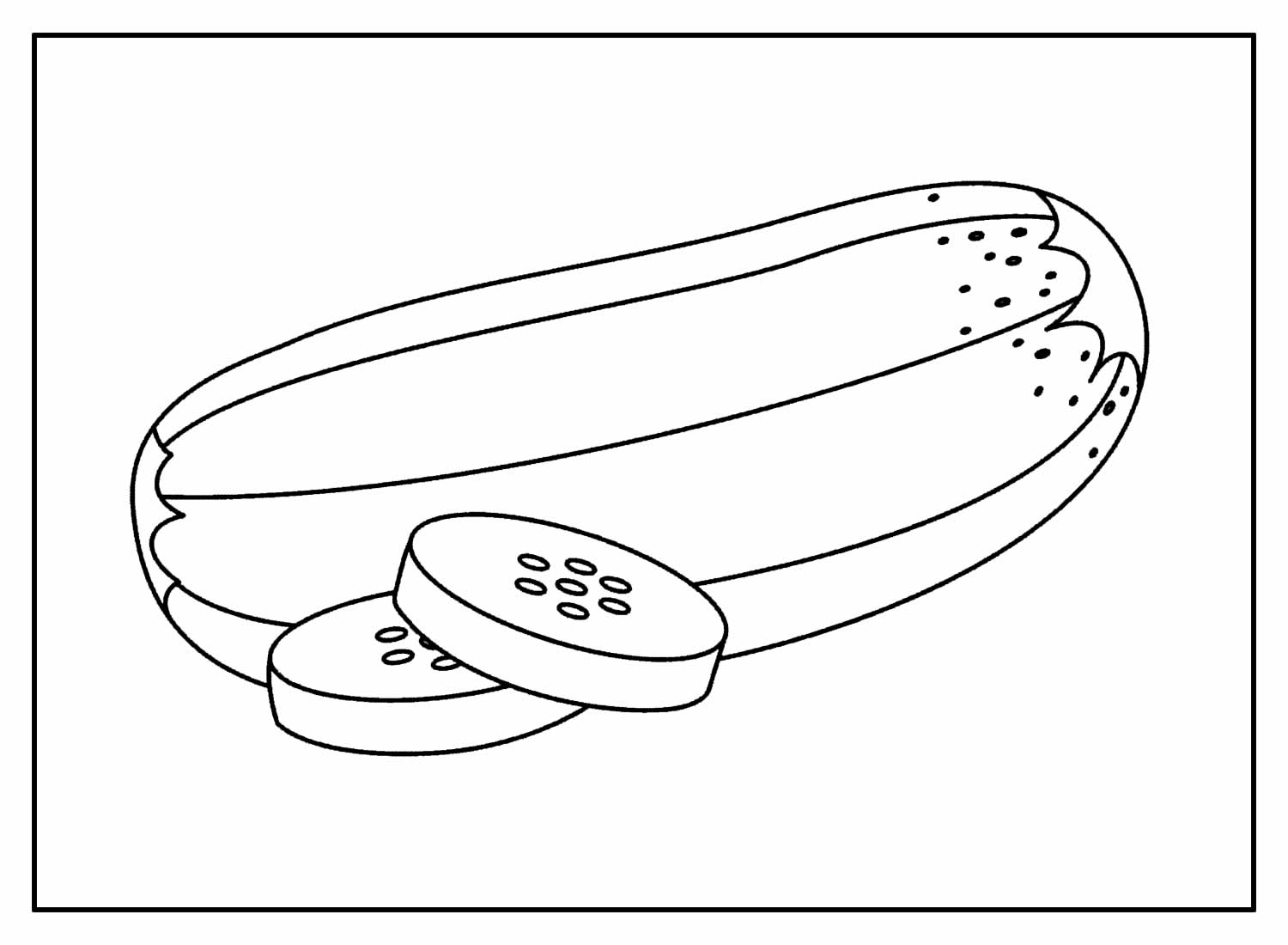 Pepino Desenho Para Colorir