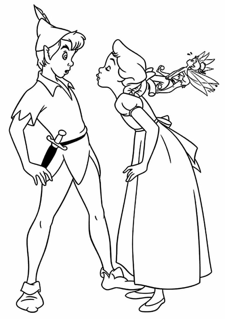 Desenhos do Peter Pan para colorir - Bora Colorir