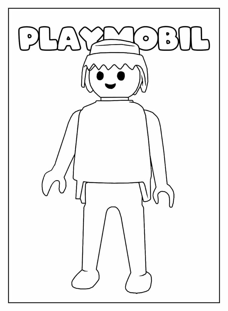Pintar desenho educativo de Playmobil