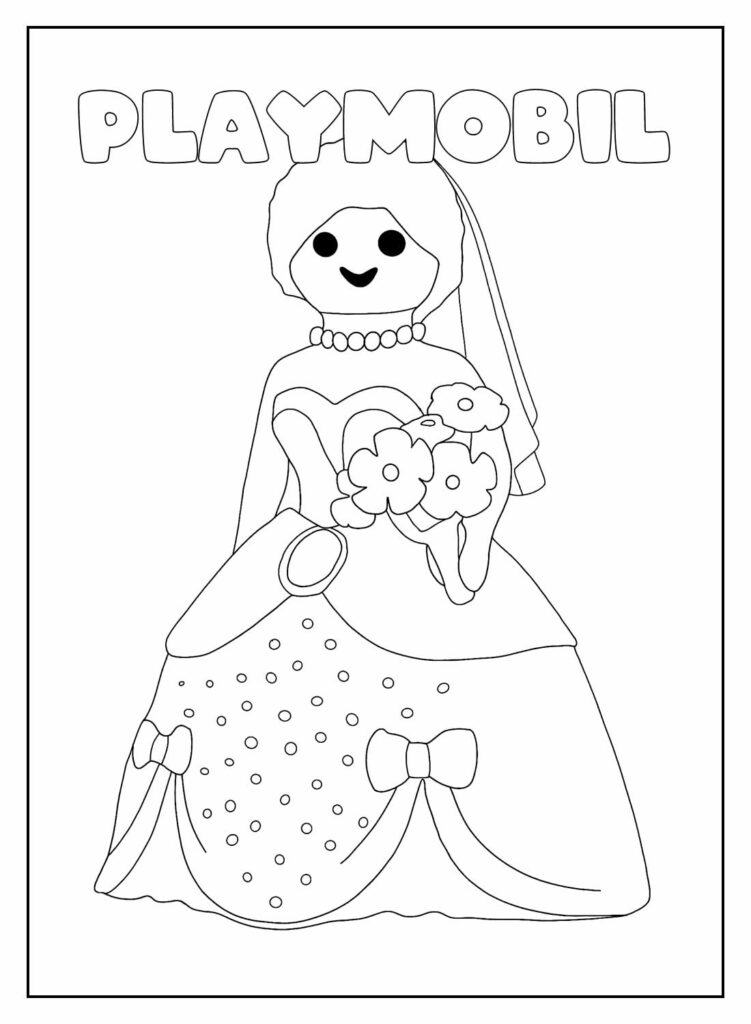 Desenho Playmobil Pintar