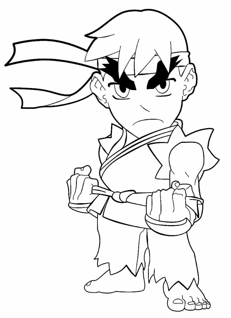 Desenhos de Street Fighter para colorir - Bora Colorir
