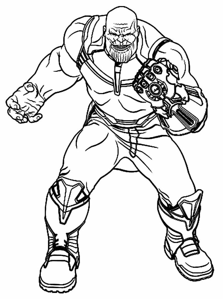 Colorir desenho de Thanos