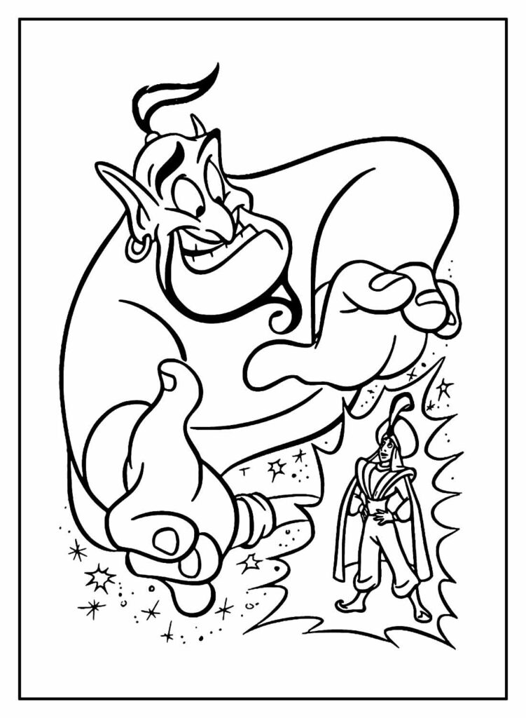 Desenhos de Aladdin e o Gênio da Lâmpada