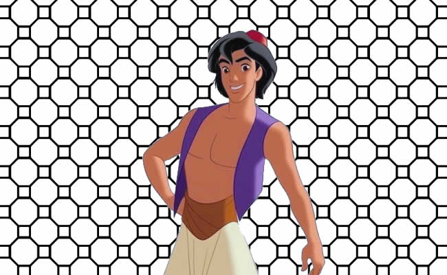 Desenhos do Aladdin para colorir