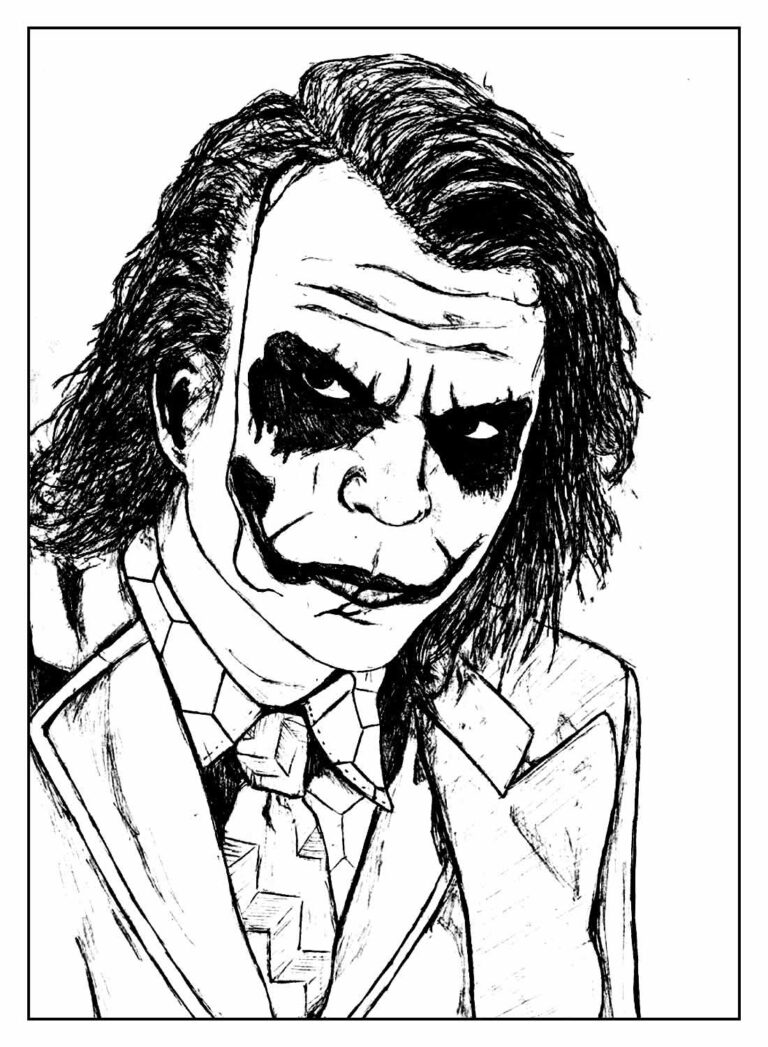 Desenhos do Coringa para colorir - Bora Colorir