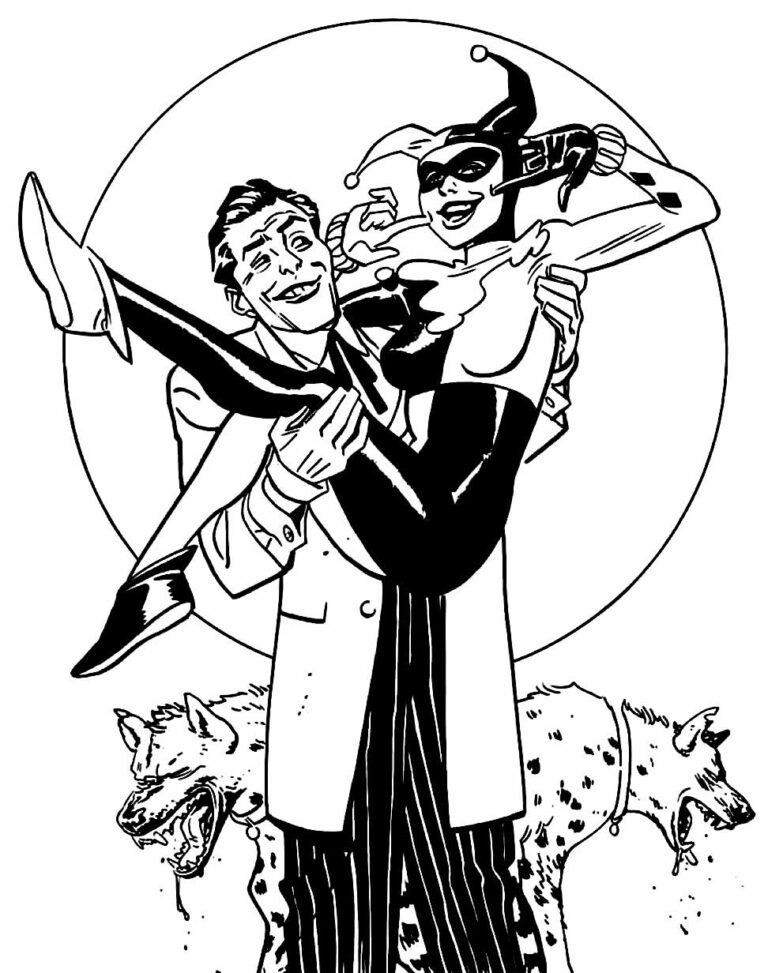 Desenhos do Coringa para colorir - Bora Colorir