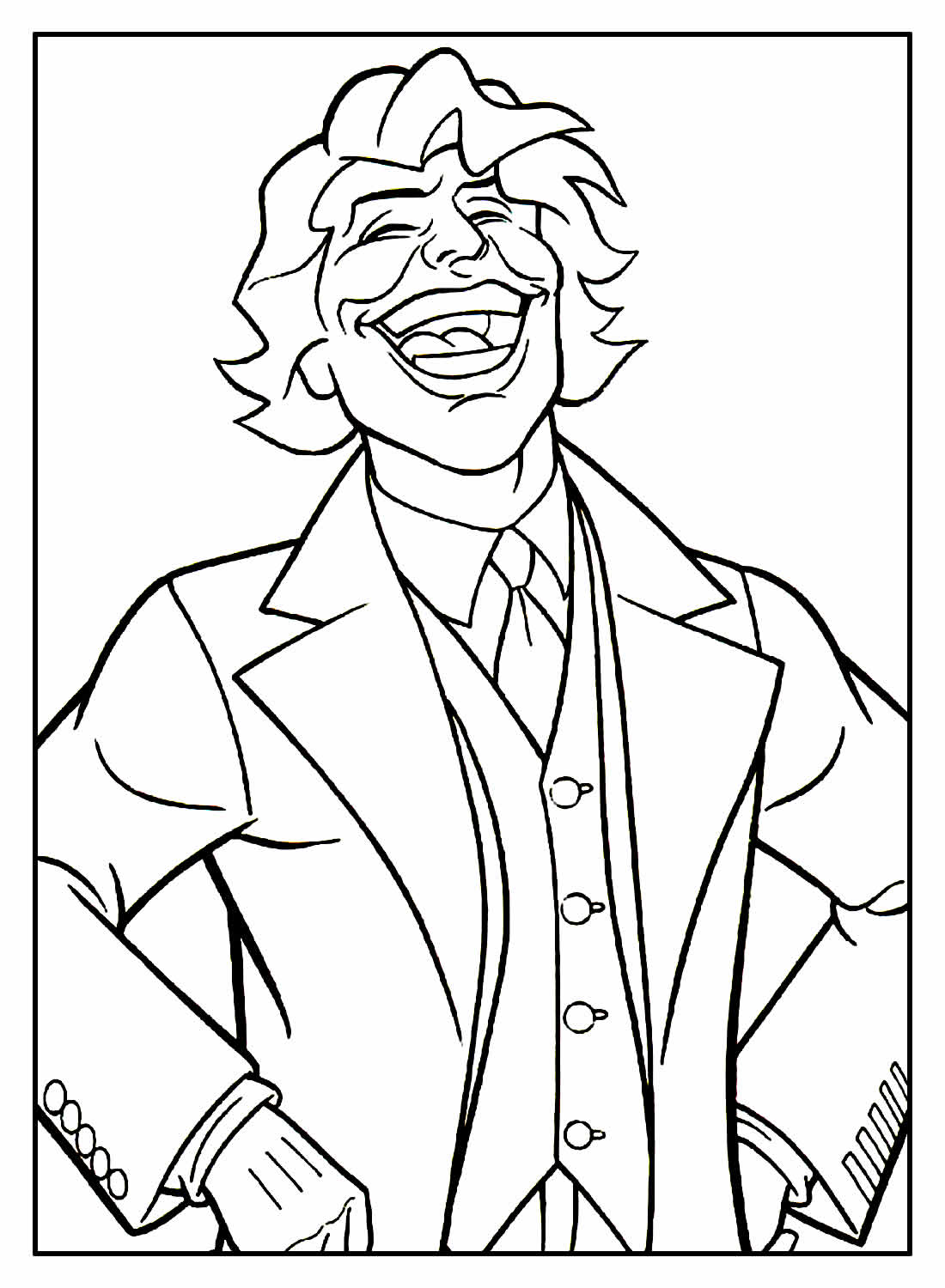 Desenhos do Coringa para colorir - Bora Colorir