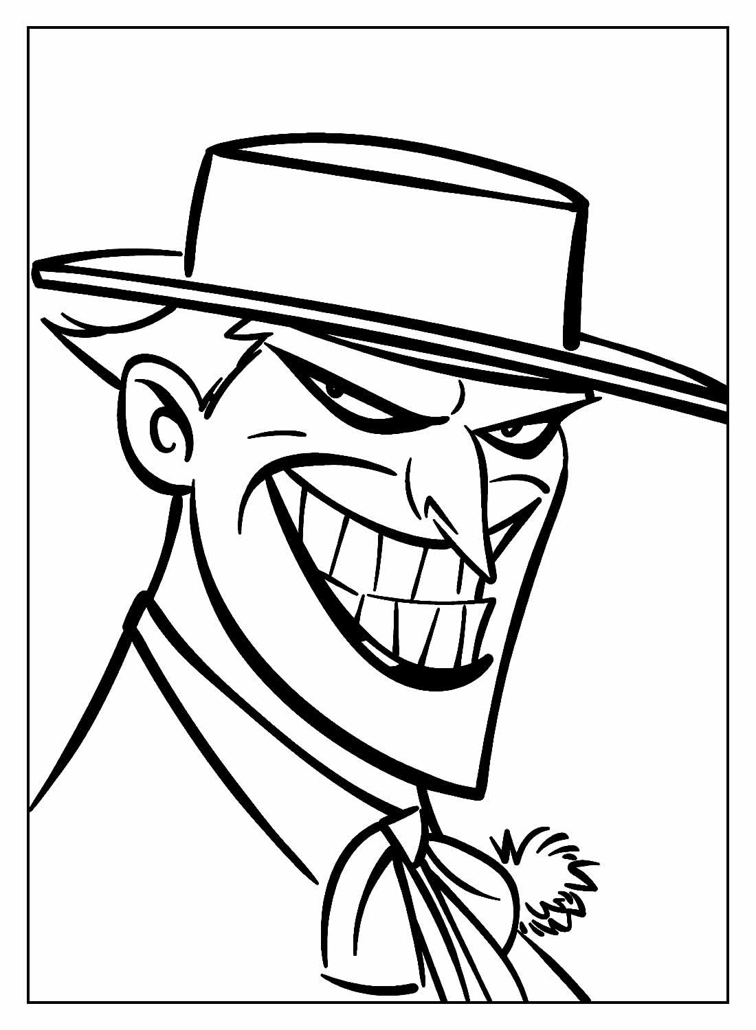 Desenhos do Coringa para colorir - Bora Colorir