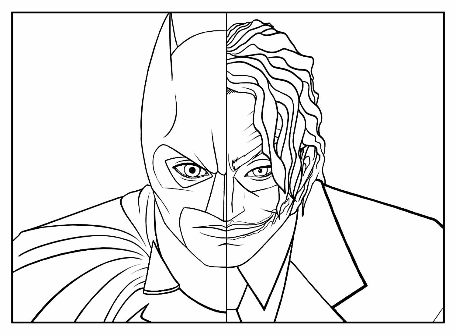 Desenhos do Coringa para colorir - Bora Colorir